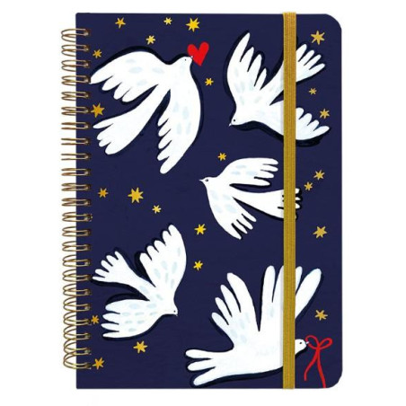 CARNET SPIRALES RIGIDE A5 CHOUETTE LA VIE