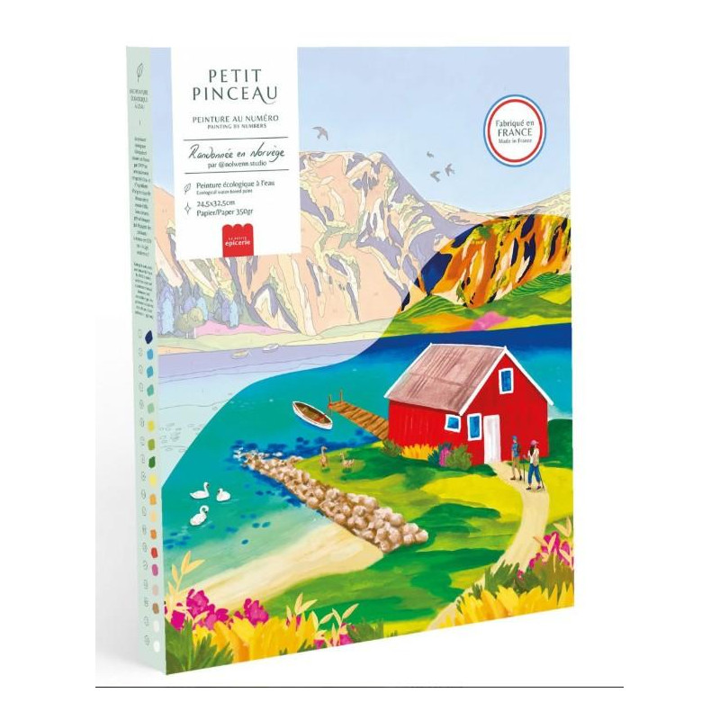 Coffret peinture au numéro - Randonnée en Norvège