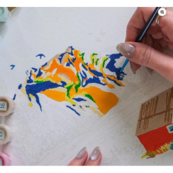 Coffret peinture au numéro - Randonnée en Norvège