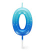 HAPPY BIRTHDAY CANDLE - BOUGIE POUR GATEAU - 0 - BLUE