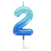 HAPPY BIRTHDAY CANDLE - BOUGIE POUR GATEAU - 2 - BLUE