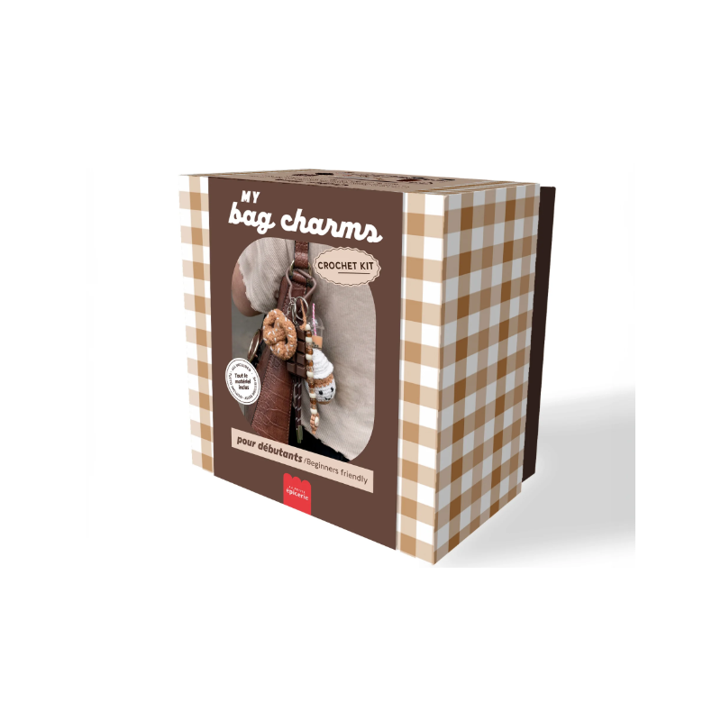 Kit DIY Crochet Bag Charms - Coffee Time