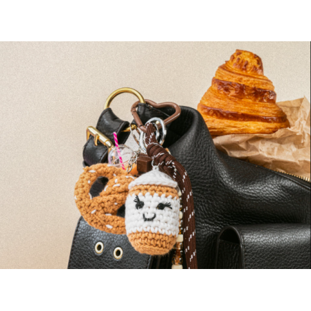 Kit DIY Crochet Bag Charms - Coffee Time
