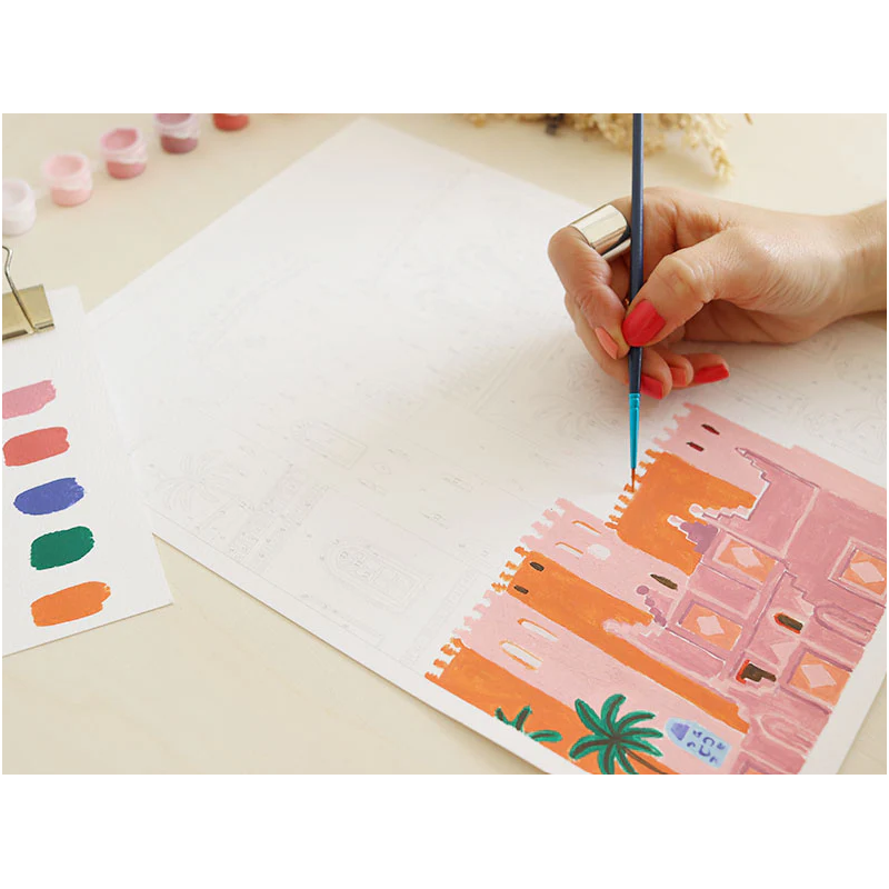 Coffret peinture au numéro - Maroc par Mona Mai