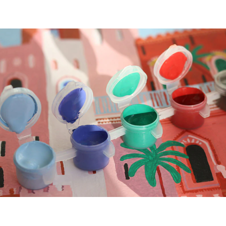 Coffret peinture au numéro - Maroc par Mona Mai