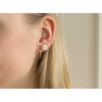 Boucles d'oreilles en porcelaine - Pâquerette