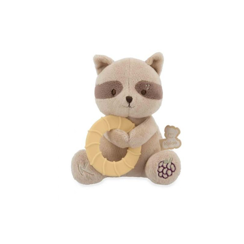 PELUCHE ANNEAU DENTITON  RATON LAVEUR