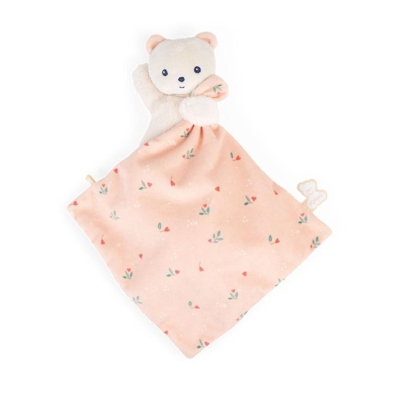 DOUDOU OURS FEUILLES D'AMOUR