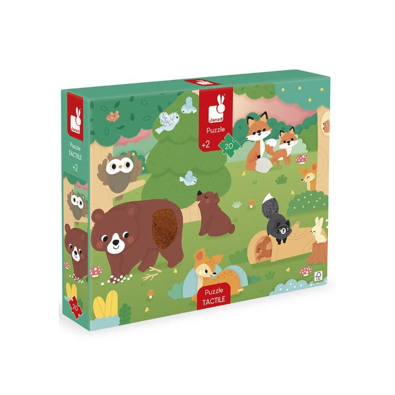 PUZZLE TACTILE FORET