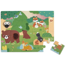 PUZZLE TACTILE FORET